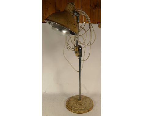A mid 20th century painted Pifco Anglepoise adjustable lamp , raised on stepped circular base. 