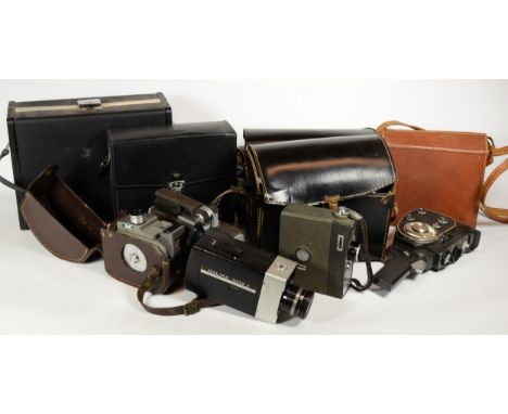 A collection of early 20th century and later vintage technology, including various cine cameras, makers to include - Yashica,