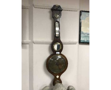 An early 19th century rosewood barometer
