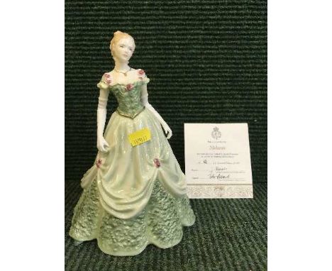 A Royal Worcester figure - Melanie, limited edition No. 68/1000 with certificate 