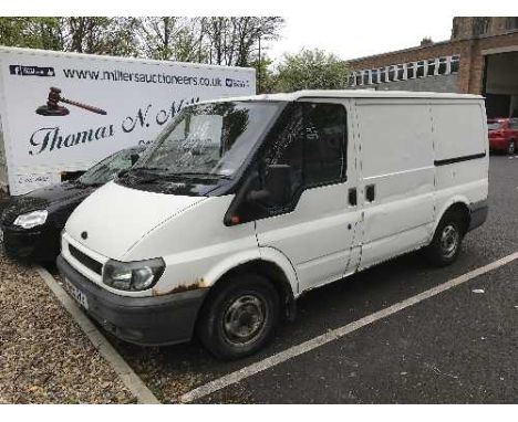 A Ford Transit 260 SWB TD panel van,  registration NU51 JYJ, first registration 03.09.2001, 1998cc, no MOT, odometer reading 