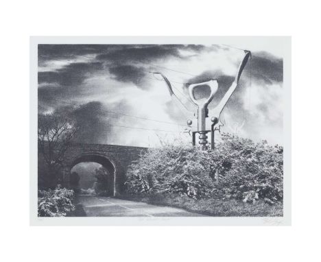  THEADORA BALLANTYNE-WAY (BRITISH B.1988) OLD GLOUCESTER ROAD screenprint, 2/45, signed, numbered and titled in pencil to mar