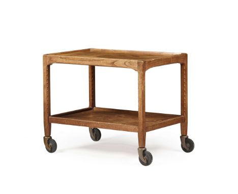  STANLEY WEBB DAVIES (BRITISH 1894–1978) DINING TROLLEY, 1961 incised artist's mark and monogram of Richard (Lil' Dicky) Clou
