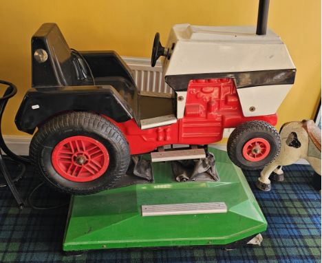 A coin operated child's tactor fairground ride, by Bafco Ltd of Lincolnshire, model B/Tractor, serial number BT6238, in worki