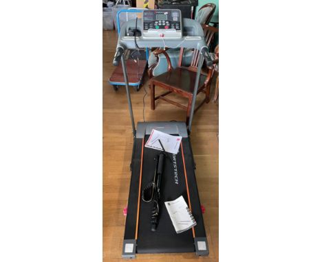 A Sportstech F10 treadmill, with manual, tested and fully working at time of cataloguing. 