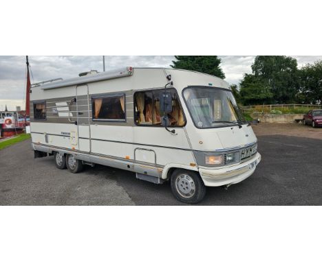 1993 Fiat Ducato Hymer LHD, twin axle, 2.5 turbo diesel motorhome. Registration number L796 YVV. Vin Number ZFA29000000039374