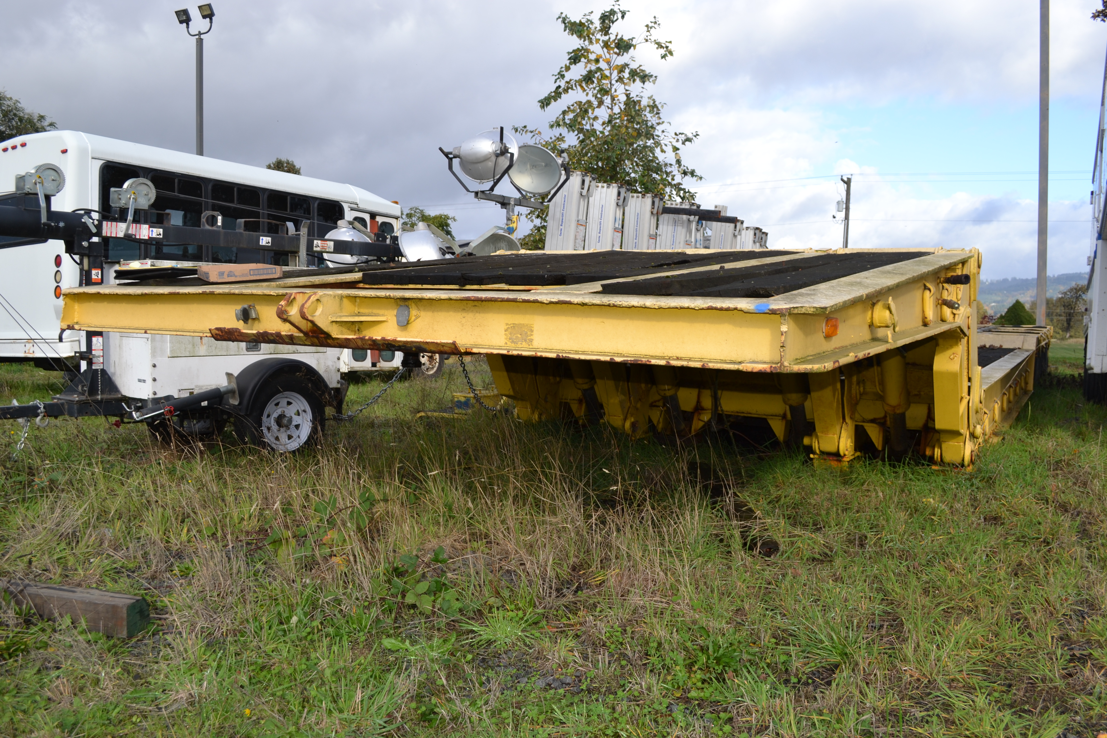 53' Quad Axle Step Deck Lowboy Trailer 10' wide