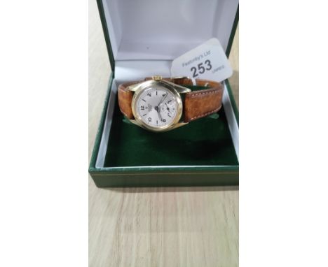 VINTAGE 1950'S 9CT GOLD GENTS ROLEX WATCH WORKING ORDER 