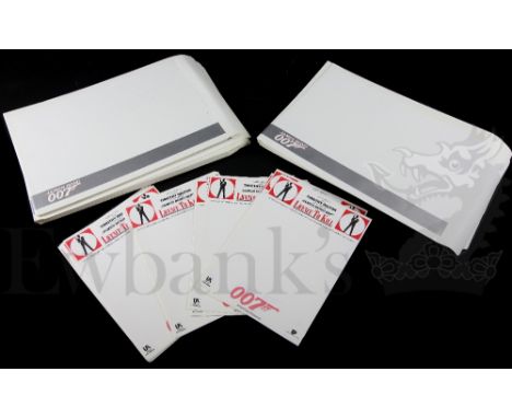 † James Bond License to Kill (1989) Original production used Studio Letterheads featuring the logo artwork from the movie tog