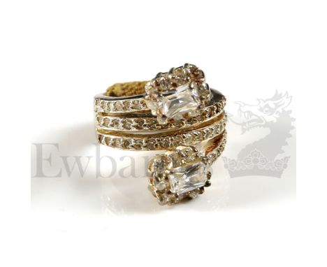 † The Cottage (2008) Faux diamond ring worn by the lead character 'Tracey', portrayed by Jennifer Ellison. The ring is worn b