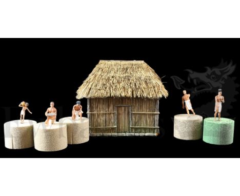 † Night At The Museum (2006) A group of five different prop Mayan native standing figures and a Mayan Hut. Utilised in the Mu
