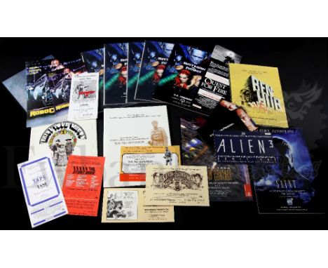 † A collection of press/preview/premiere tickets and programmes from the (1990's) including Quest for fire preview ticket, Ta