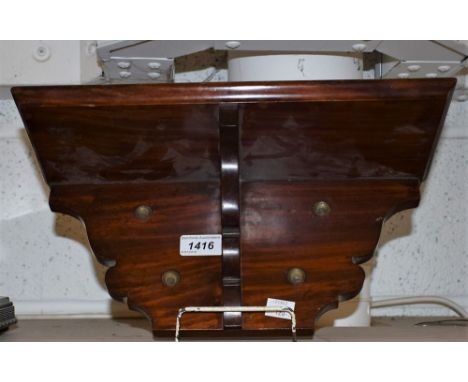 A Victorian mahogany clock bracket