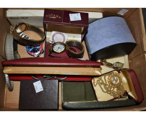 Watches - a 9ct gold cased Summit wristwatch, expanding bracelet; others Rotary, Smiths, etc;  lady's Ilona fob watch etc qty