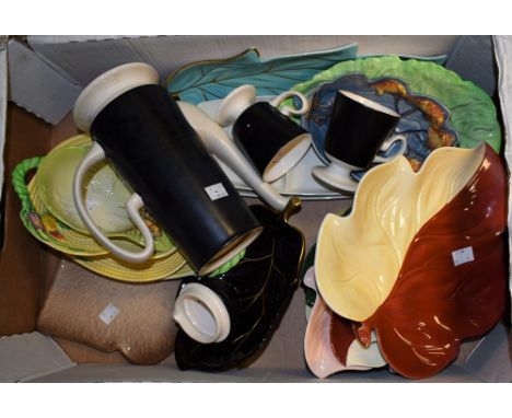 Carltonware - Australian design leaf dishes, basket dishes, coffee set, toast plate; etc 