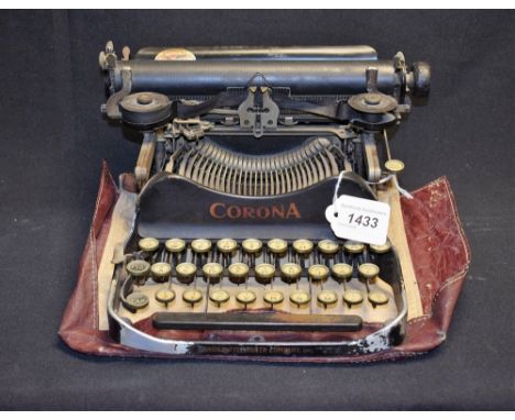 An early Corona typewriter and cover