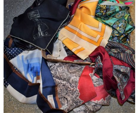 Lady's Accessories - silk scarves, including Burberry's, Givenchy, Liberty, Winner Of The Derby 1935, Christian Dior, Louis F