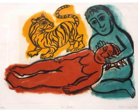 Eileen Cooper (b.1953) 'The Healer', 1989 Artist's proof, signed, titled and numbered (in the margin) etching and aquatint 59