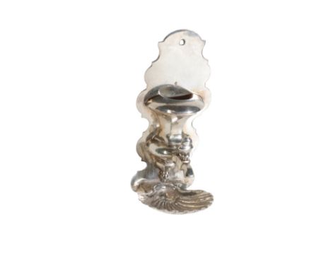 A DUTCH SILVER MINIATURE WALL FOUNTAIN indistinctly marked, probably Arnoldus van Geffen (fl. 1728-1769), the basin in the fo