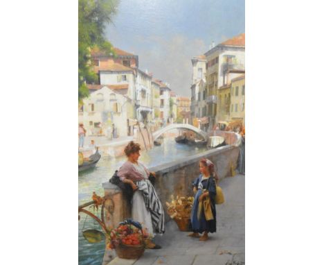Henry Woods R.A. (British, 1846-1921), San Trovaso, Venice, signed, inscribed and dated, "Henry Woods/Venice/1906", oil on ca