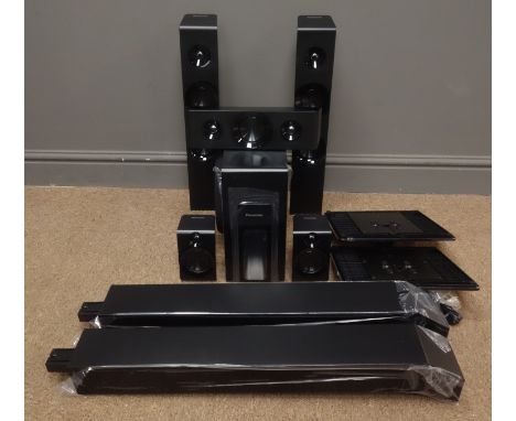 Panasonic surround sound, including SB-HC4010 centre, one SB-HW4010 subwoofer, two SB-HFS4010 front speakers and twS4810 fron