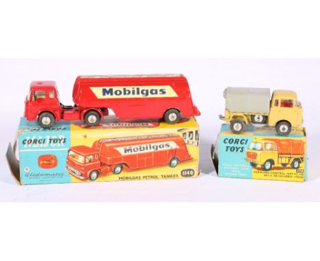 Corgi Toys Major 1140 Bedford TIC petrol tanker Mobilgas, boxed and a Corgi Toys 470 Jeep FC-150, boxed.   CONDITION REPORT: 