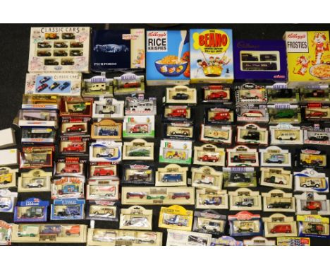 Approximately seventy-five Lledo, Matchbox, Corgi and other diecast model vehicles including four Lledo gift sets, K94004, BN