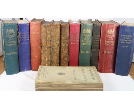 Edinburgh & Leith Post Office Directory.  Seven various.  1847/48 - 1974/75; also various others.