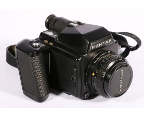 Pentax 645 camera fitted with SMC Pentax-A 645 75mm lens, F2.8.