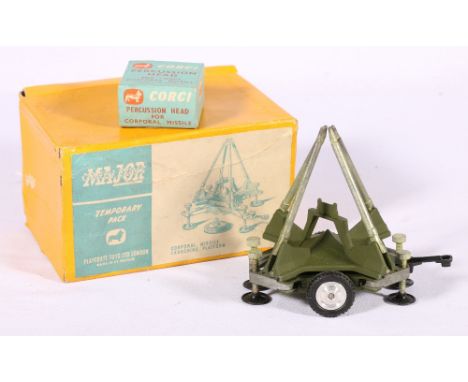 Corgi Toys Major 1124 Corporal missile launching platform and 1480 percussion head, both boxed   CONDITION REPORT:  1124:  Bo