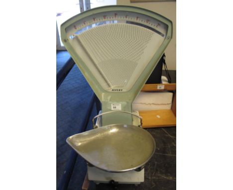 Set of Avery triangular shop scales.