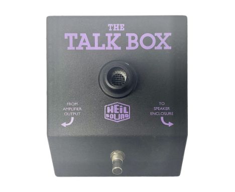 Jim Dunlop USA Heil Sound Talk Box Model HT-1, serial no.AA52G102Condition Report:Looks to be in very good condition but not 