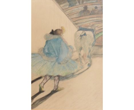 Henri de Toulouse-Lautrec, 1864-1901, France, At the Circus, Figure and Horse, lithograph in colours, signed and dated 1899, 