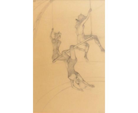 Henri de Toulouse-Lautrec, 1864-1901, France, At the Circus, the Acrobats, lithograph, bearing stamp for Goupil &amp; Cie and