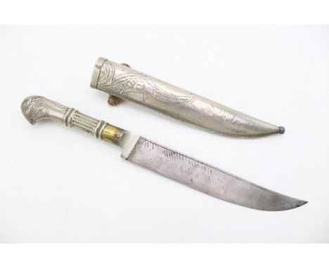 WWII era North African knife of Egyptian origin, 30cm long.  Provenance, purchased by vendor's father who was stationed in No