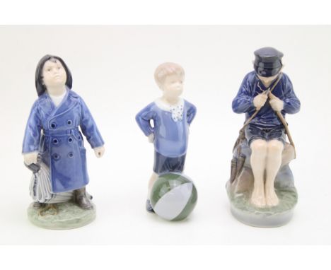 Royal Copenhagen children figures to include 3556, 3542 and 905 (3), tallest 18.5cm tall.  In good condition with no obvious 