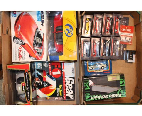 A collection of boxed die cast model vehicles to include, Matchbox Superkings K 115 Mercedes 190E 2.6 - 16v, Burago New VW Be