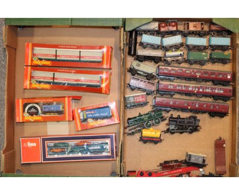 A collection of Hornby and Lima Railways OO gauge scale model locomotives and trucks to include R.780 BR Class 08 Loco Diesel