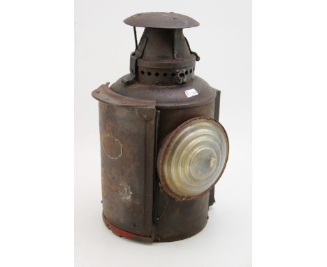 A vintage The Adlake non sweating lamp railway lantern  good used condition for restoration
