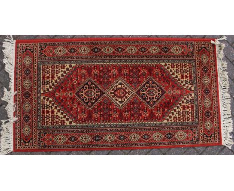 A quality wool Afghan style oriental rug/carpet, 160cm by 82cm.  Excellent condition measuring 160cm by 82cm. Provenance, pri