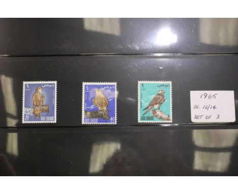Two leather bound albums of world thematic bird stamps including WWF issues. UK P&amp;P Group 2 (£20+VAT for the first lot an
