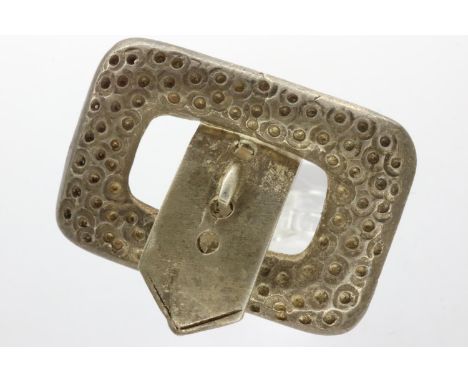 Hallmarked silver buckle ring, size P, 10g. UK P&amp;P Group 1 (£16+VAT for the first lot and £2+VAT for subsequent lots) 