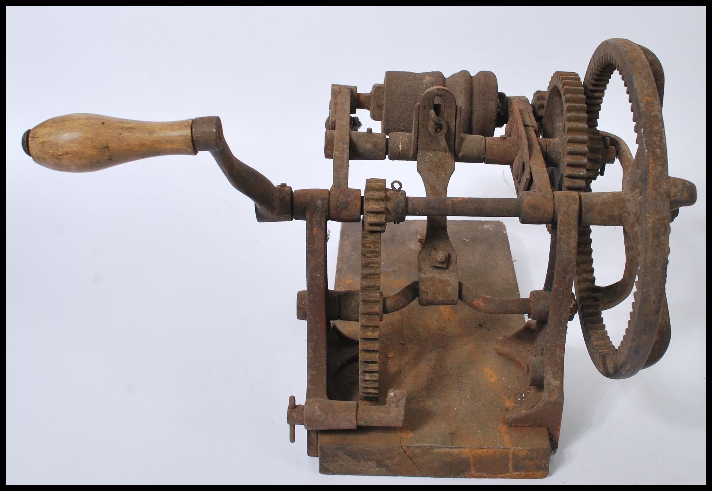 A 19th century Victorian cast iron knife grinder along with a Dono No2