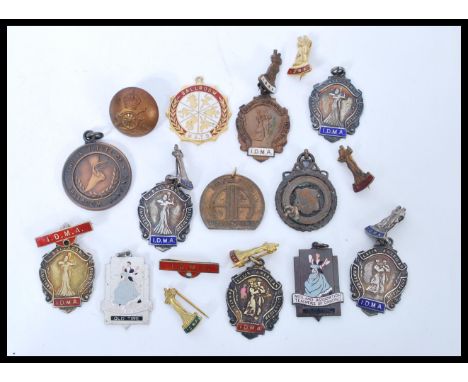 A group of 20th century silver hallmarked and other dancing medals all made out to a Maud Framton. Most having enamel decorat
