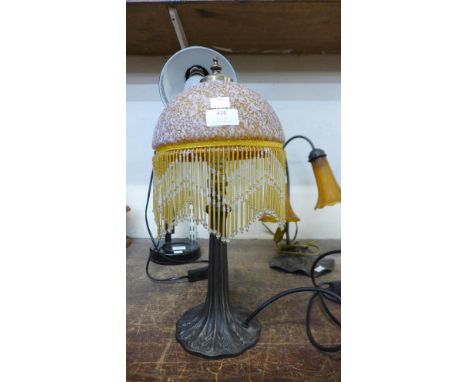 A gypsy style table lamp 