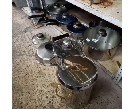 SHELF OF POTS &amp; PANS