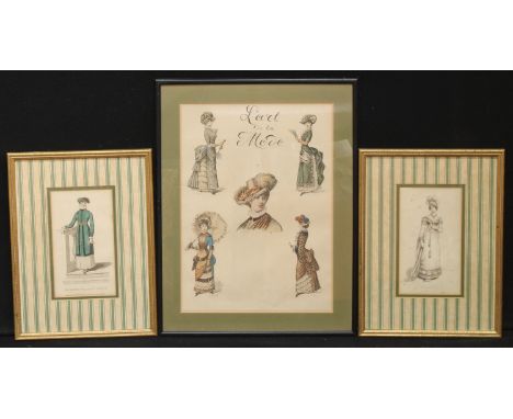 Engraving, Morning Walking Dress; another; L'Art De La Mode print (3) 