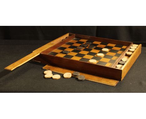 An early 20th century folk art chess board 