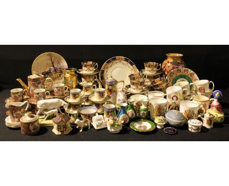 Ceramics - a Noritake coffee service for six; another Japanese Imari coffee service; Wedgwood collectors plates; an early 20t