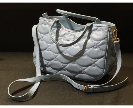 Vintage Fashion - a Lulu Guinness pale blue handbag 